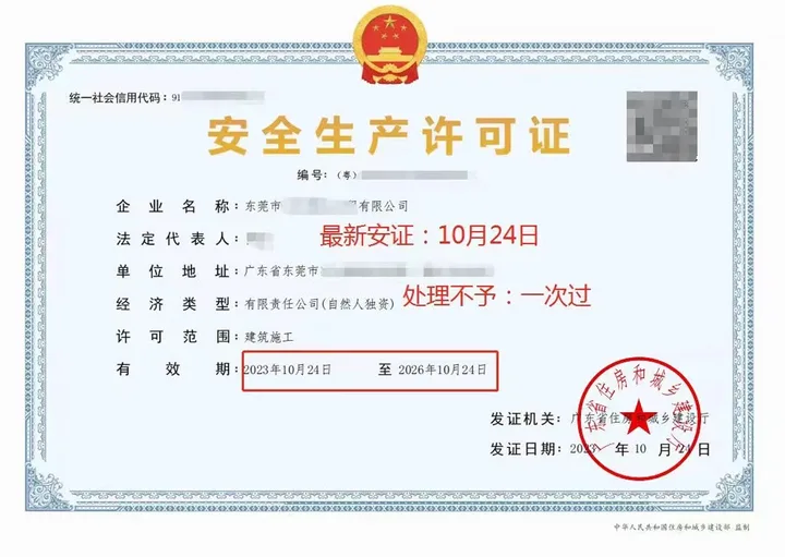 安许证办理真实案例（已脱敏）