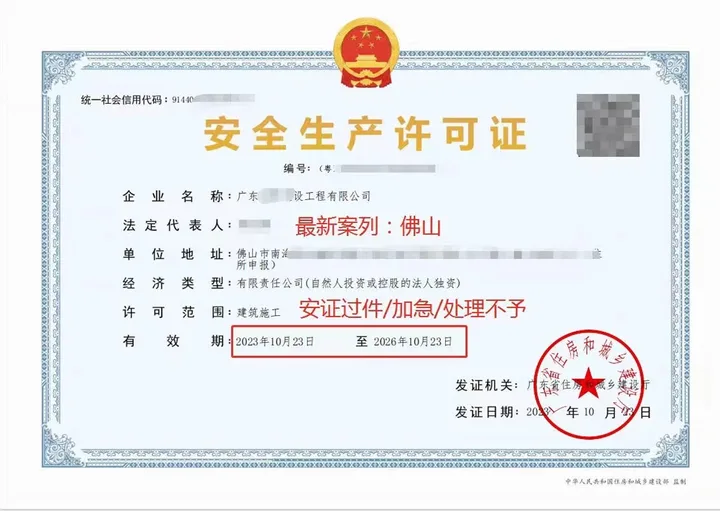 安许证办理真实案例（已脱敏）